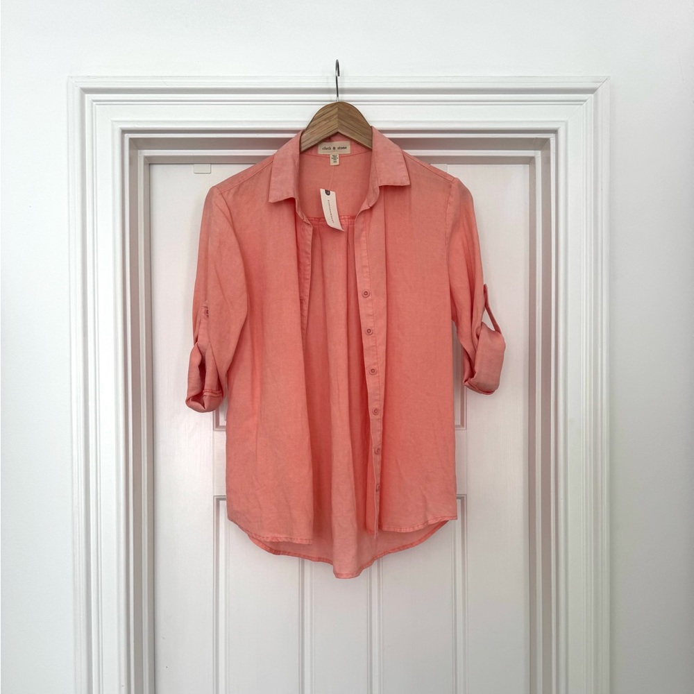 Anthropologie Cloth & Stone Button-Up Shirt